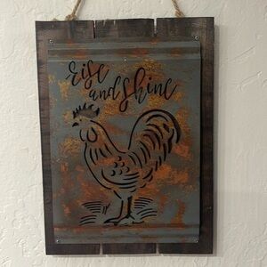 Farmhouse Brownlow gifts acid washed metal sign